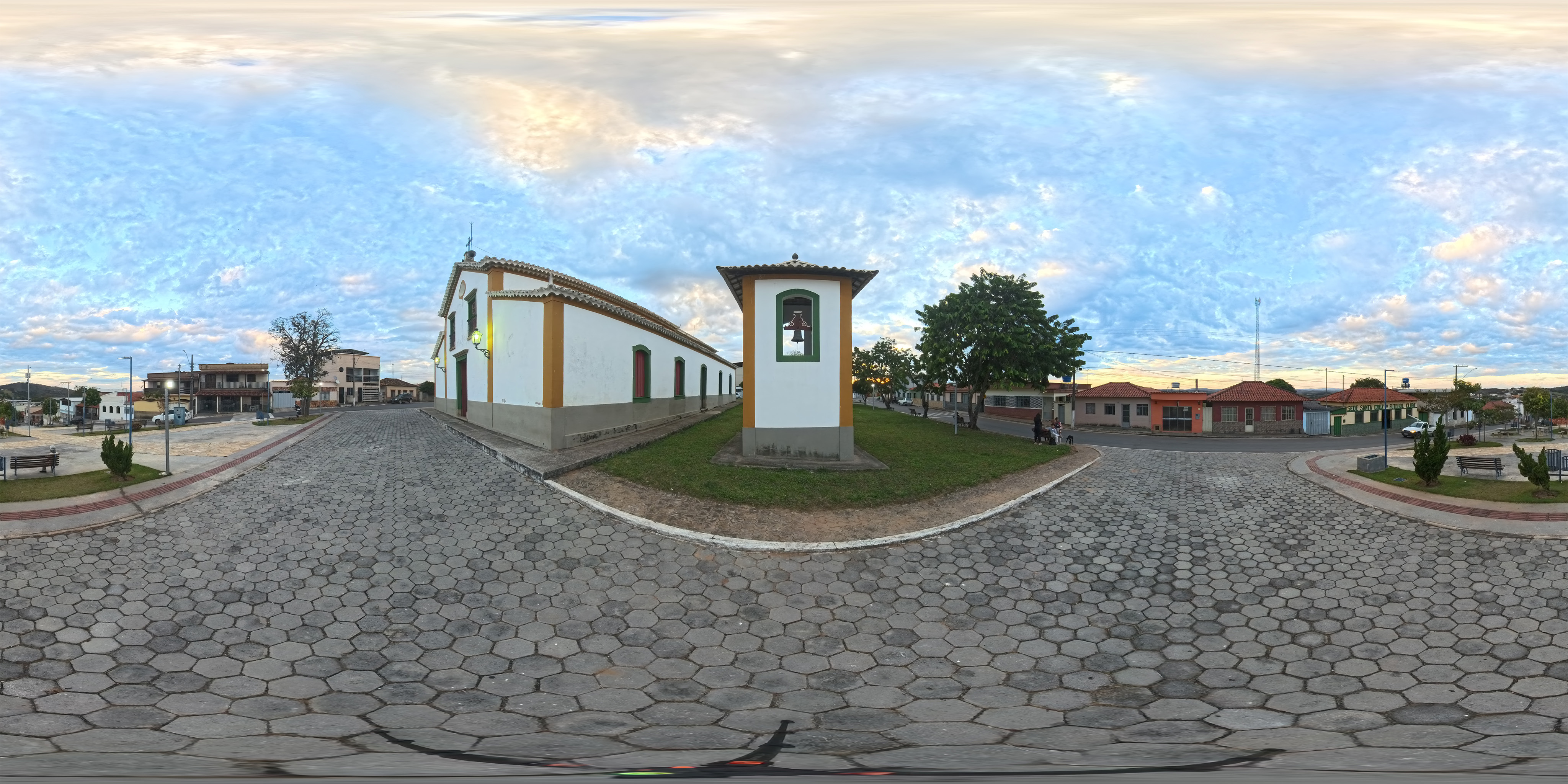 Vista aérea de Conceição da Barra de Minas, MG